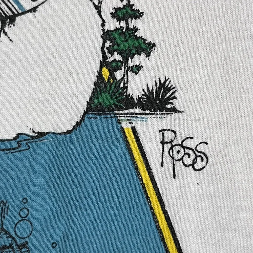 Vintage Tampa Shirt Gasparilla Marathon Florida Duck Race Run Nike Scott Ross